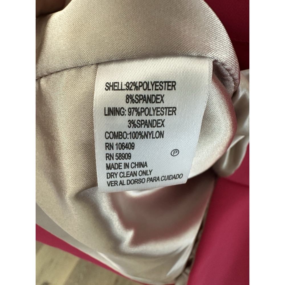 Antonio Melani Size 10 Pink Sheath Dress Mesh Geometric Detail Career Cocktail - Picture 3 of 8